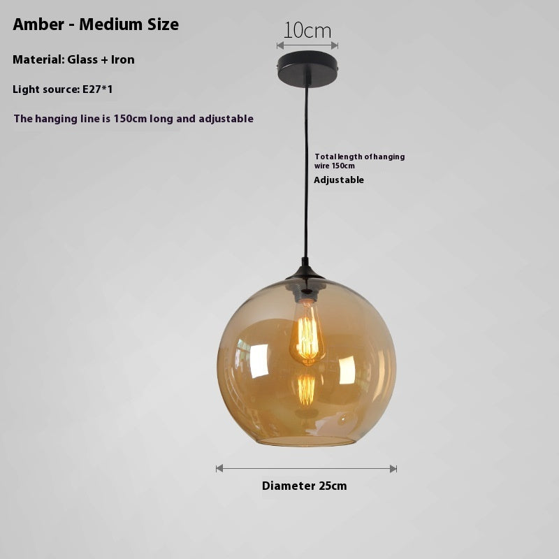 Creative Colored Glass Ball Chandelier