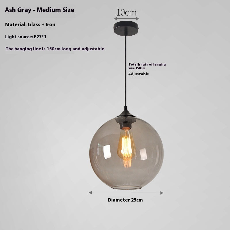 Creative Colored Glass Ball Chandelier