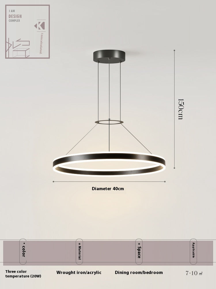 Creative Commercial Round Restaurant Chandelier