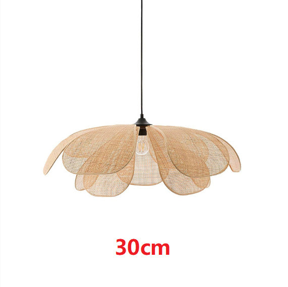 Creative Handmade Rattan Petal Chandelier